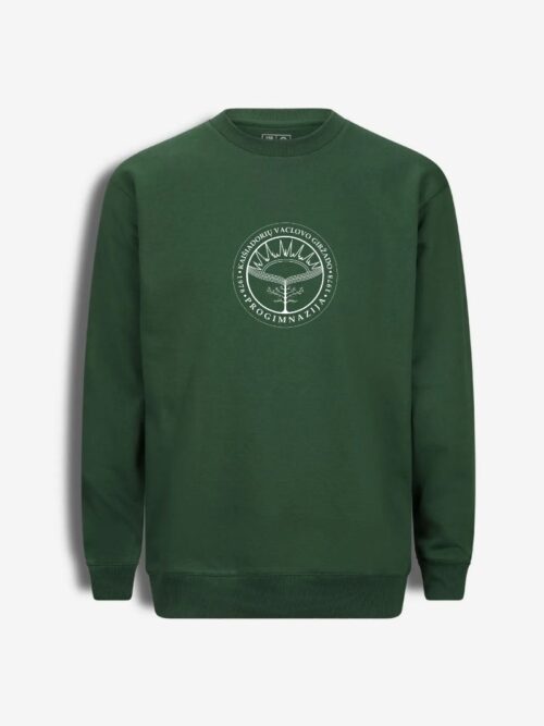 Kaišiadorių Vaclovo Giržado progimnazijos džemperis, žalias