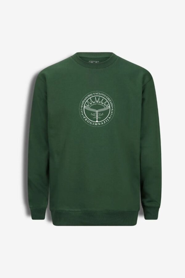 Kaišiadorių Vaclovo Giržado progimnazijos džemperis, žalias
