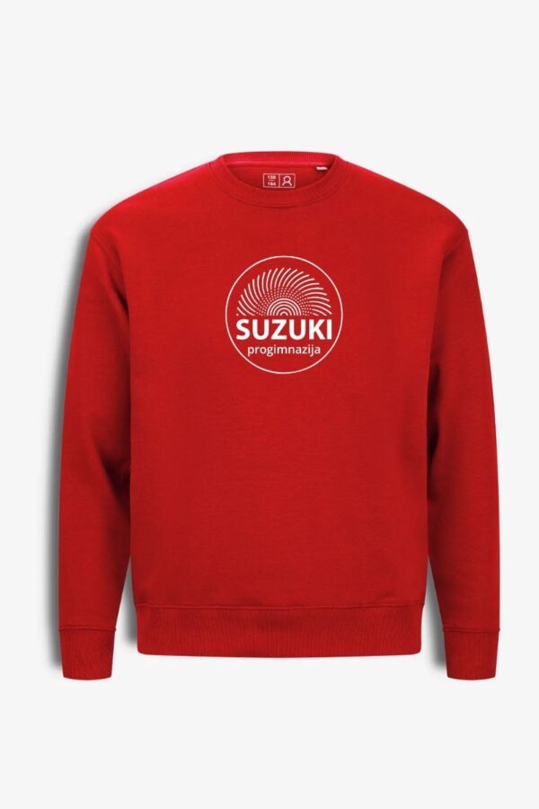Kauno Suzuki progimnazijos džemperis, raudonas