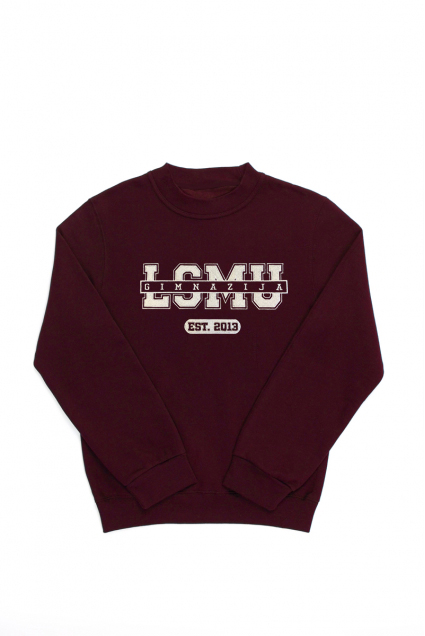 LSMU gimnazijos džemperis, bordo