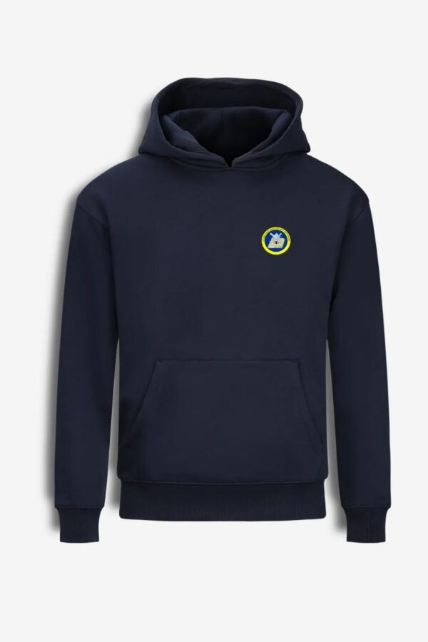 Liudvinavo Kazio Borutos gimnazijos džemperis su gobtuvu, mėlyna