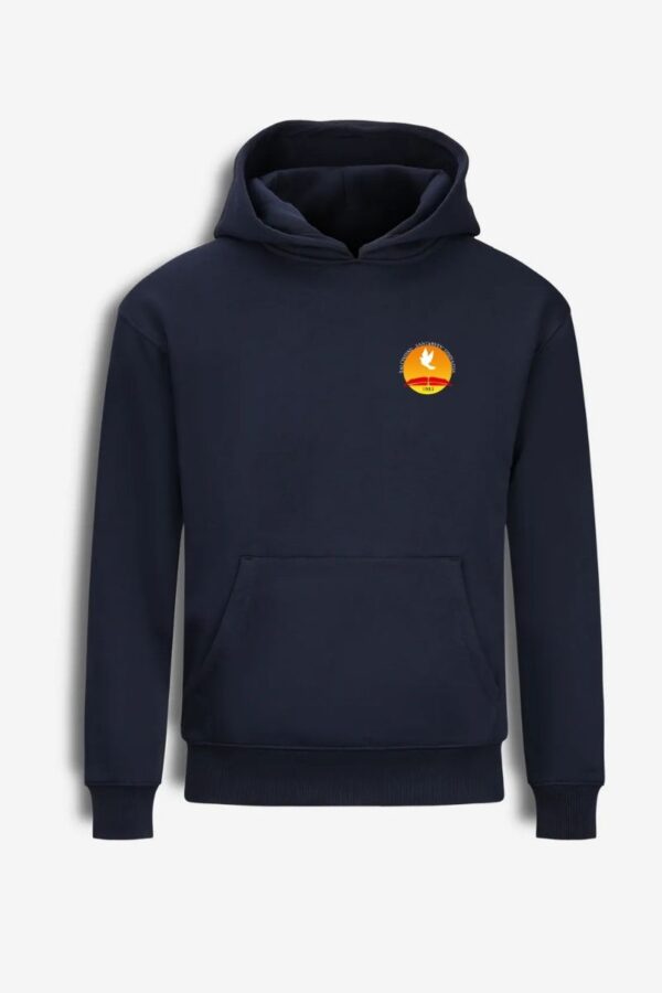 Salcininku Santarves gimnazijos dzemperis (2) Šalčininkų Santarvės gimnazijos džemperis su gobtuvu