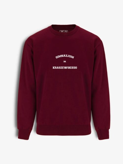 Vilniaus Juzefo Ignacijaus Kraševskio gimnazijos džemperis, bordo