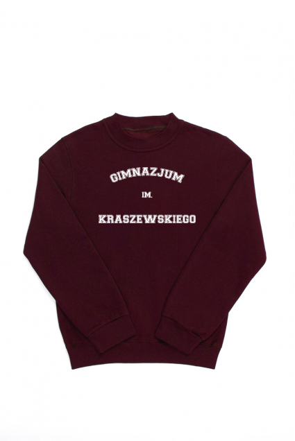 Vilniaus Juzefo Ignacijaus Kraševskio gimnazijos džemperis, bordo