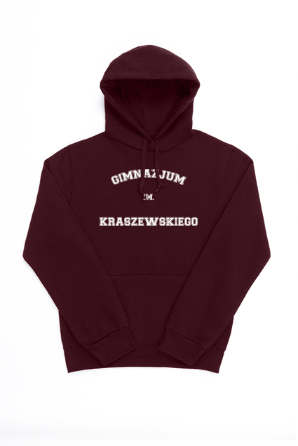 Vilniaus Juzefo Ignacijaus Kraševskio gimnazijos džemperis, bordo