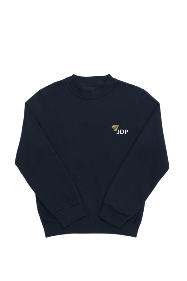 Kauno J. Dobkevičiaus progimnazijos džemperis su dvipusiu siuvinėjimu, mėlynas