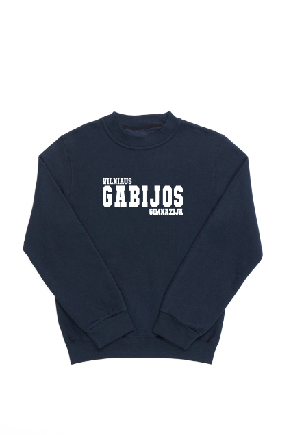 Vilniaus Gabijos gimnazijos džemperis, mėlynas Vilniaus Gabijos gimnazijos džemperis, mėlynas