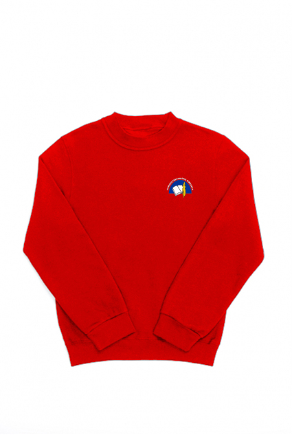 Vilniaus Fabijoniškių gimnazijos džemperis, raudonas Vilniaus Fabijoniškių gimnazijos džemperis, raudonas