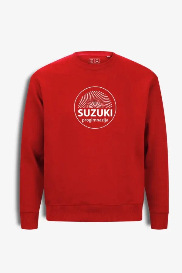 Kauno Suzuki progimnazijos džemperis, raudonas