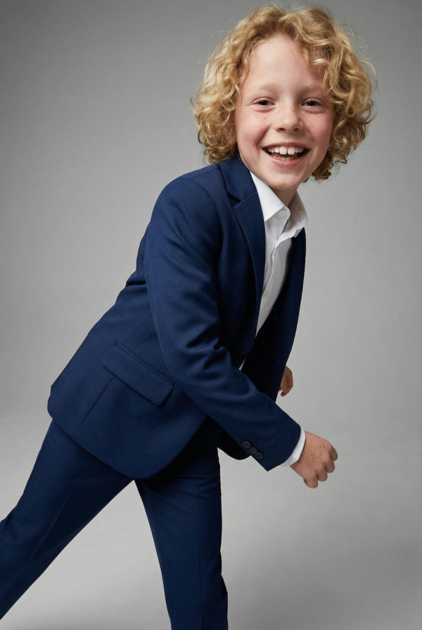 Švarkas berniukams, tamsiai mėlynas