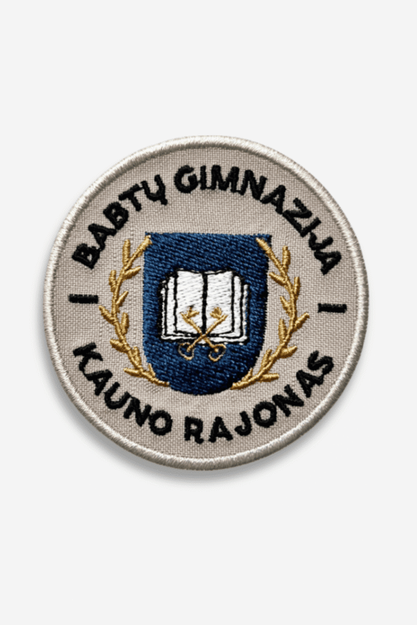 Kauno r. Babtų gimnazijos emblema_ balta