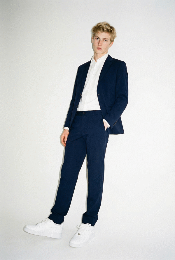 Kelnės vaikinams, tamsiai mėlynos