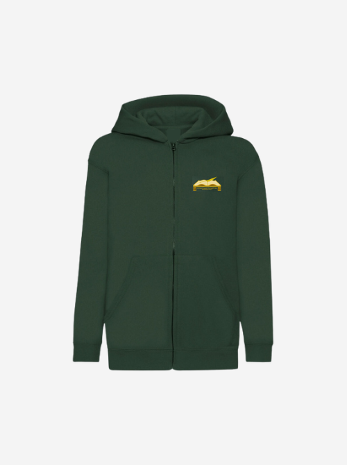 Vilniaus_Martyno_Mažvydo_džemperis su užtrauktuku ir gobtuvu_žalia