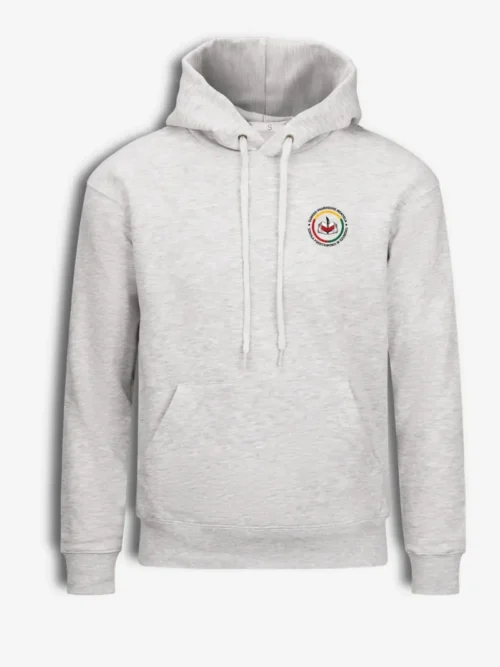 Vilniaus r. Šumsko pagrindinės mokyklos džemperis su gobtuvu, šviesiai pilkas