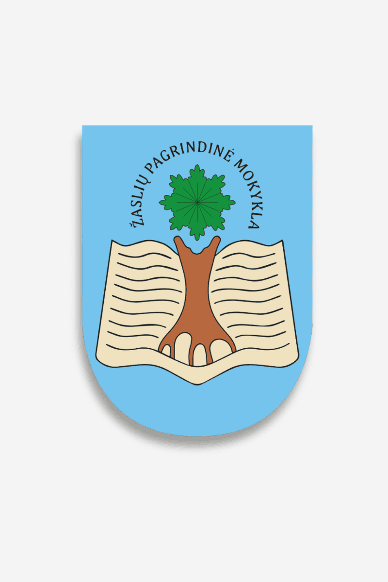 Kaišiadorių r. Žaslių pagrindinės mokyklos emblema Kaišiadorių r. Žaslių pagrindinės mokyklos emblema