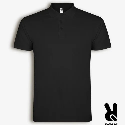 Basic polo marškinėliai, juoda