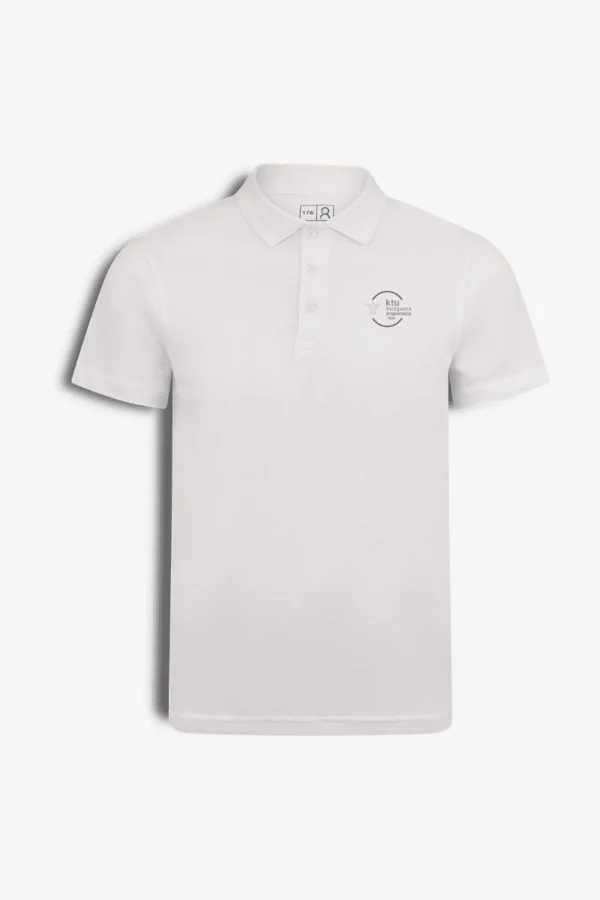 KTU Vaižganto progimnazijos  polo marškinėliai, balta