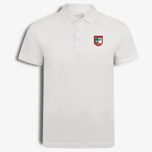 Kaišiadorių Algirdo Brazausko gimnazijos polo marškinėliai, balti