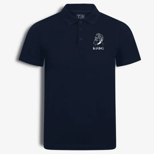 Kauno J.Basanavičiaus gimnazijos polo marškinėliai, mėlyni