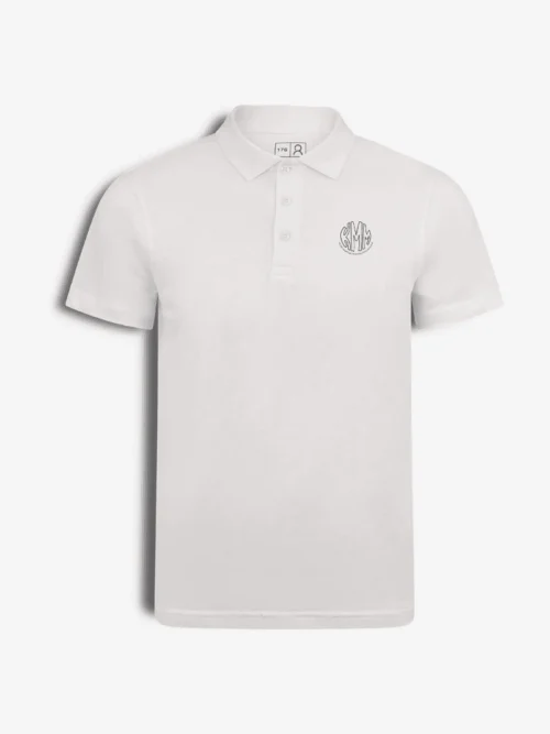 Kauno Martyno Mažvydo progimnazijos polo marškinėliai, balta