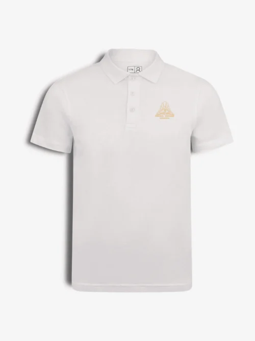 Kėdainių „Atžalyno" gimnazijos polo marškinėliai, balta