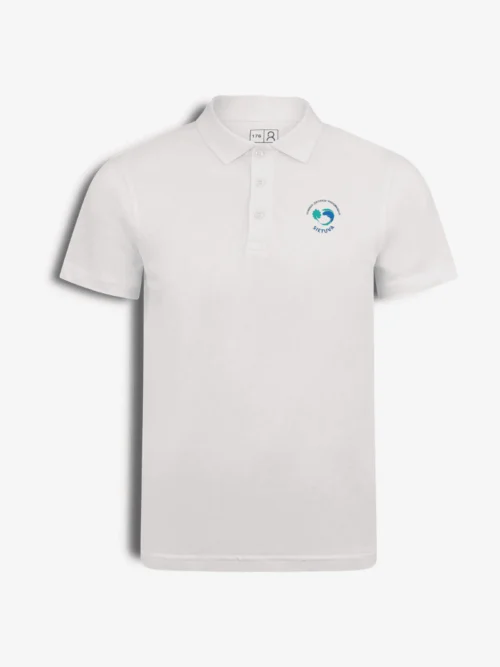 Vilniaus „Sietuvos" progimnazijos polo marškinėliai, balti