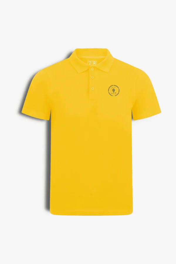 Vilniaus kunigaikscio Gedimino progimnazijos polo marskineliai (4) Vilniaus kunigaikščio Gedimino progimnazijos polo marškinėliai, geltona