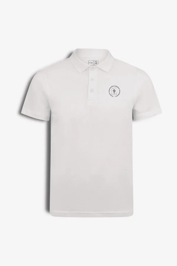 Vilniaus kunigaikscio Gedimino progimnazijos polo marskineliai Vilniaus kunigaikščio Gedimino progimnazijos polo marškinėliai, balta