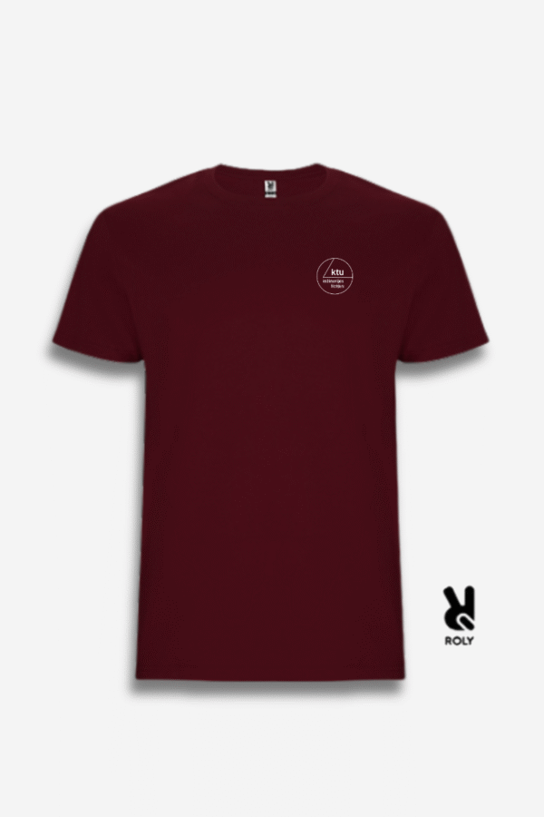 KTU Inžinerijos licėjaus marškinėliai, bordo