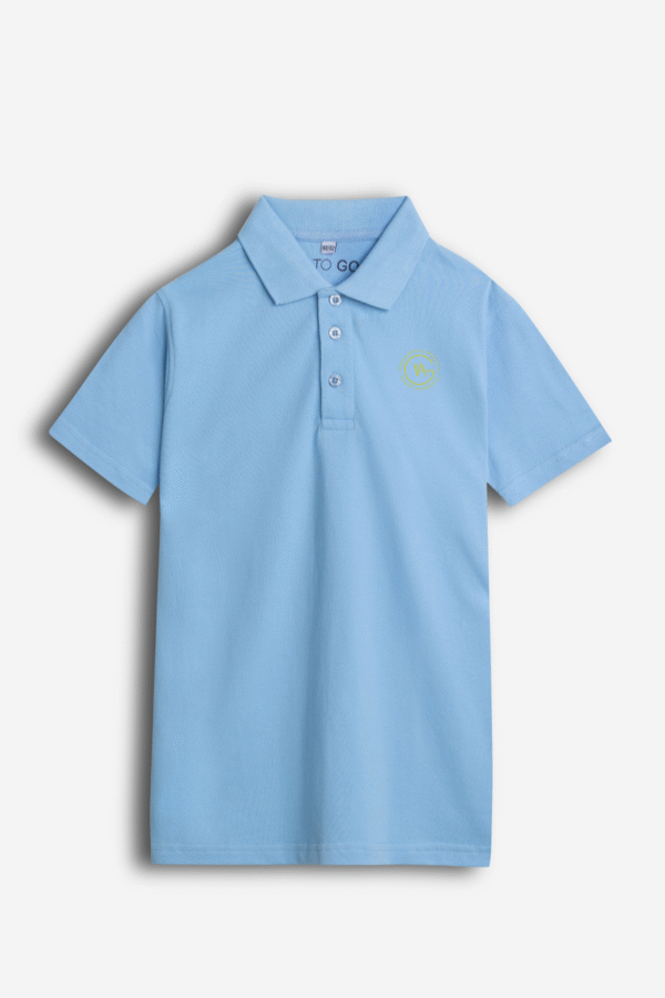 Kauno V. Adamkaus polo marškinėliai, šviesiai mėlyna