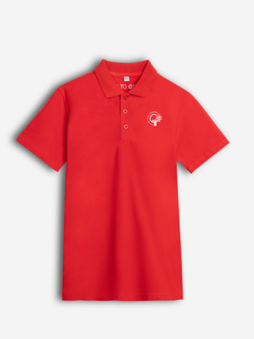 Vilniaus Balsių progimnazijos polo marškinėliai, raudona