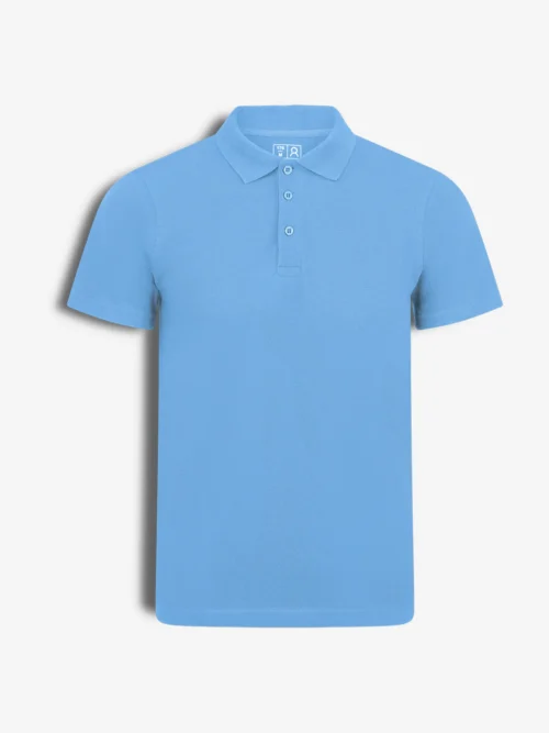 Polo_marškinėliai_trumpom_mokyklai_uniforma_mergaitėms_berniukams_šviesiai_mėlyan_žydra Polo marškinėliai, šviesiai mėlyna