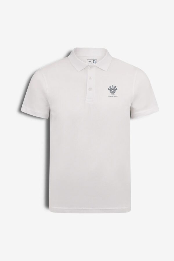 Kauno Vaišvydavos mokyklos polo marškinėliai, balta