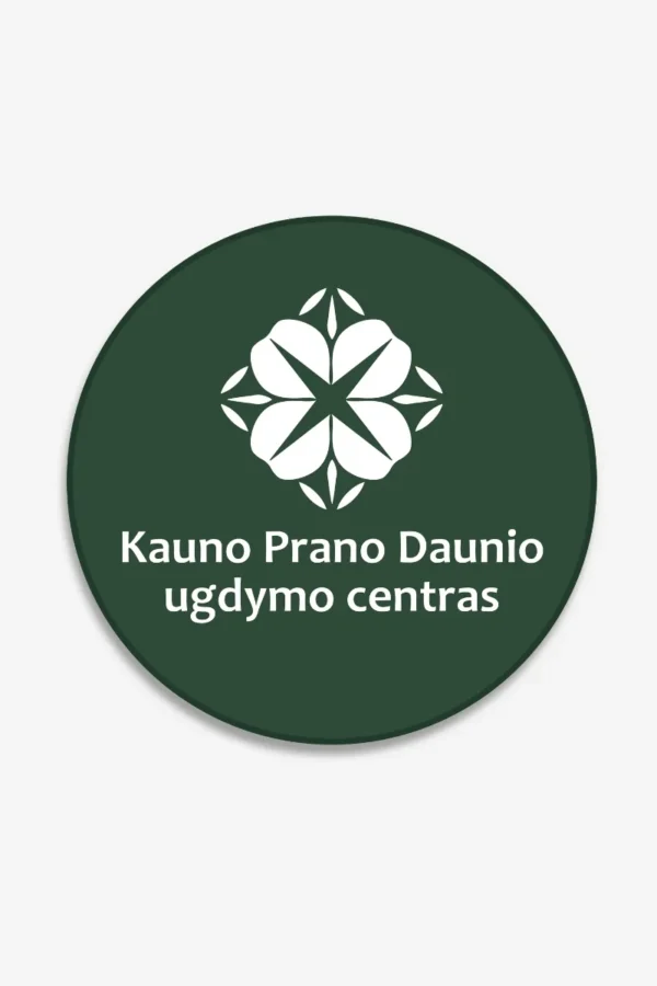 Kauno Prano Daunio ugdymo centro emblema_SU UŽRAŠU- ŽALIA