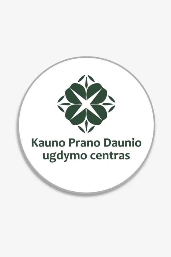 Kauno Prano Daunio ugdymo centro emblema_SU UŽRAŠU- BALTA